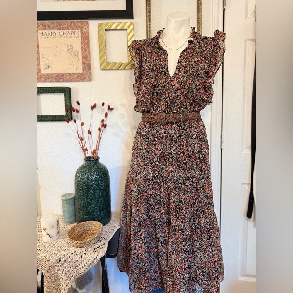 BB Dakota by Steve Madden Floral Ruffle Maxi Dress - Picture 2 of 14